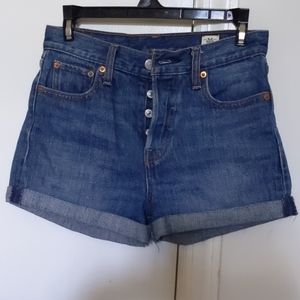 Levi's wedgie fit high waist shorts